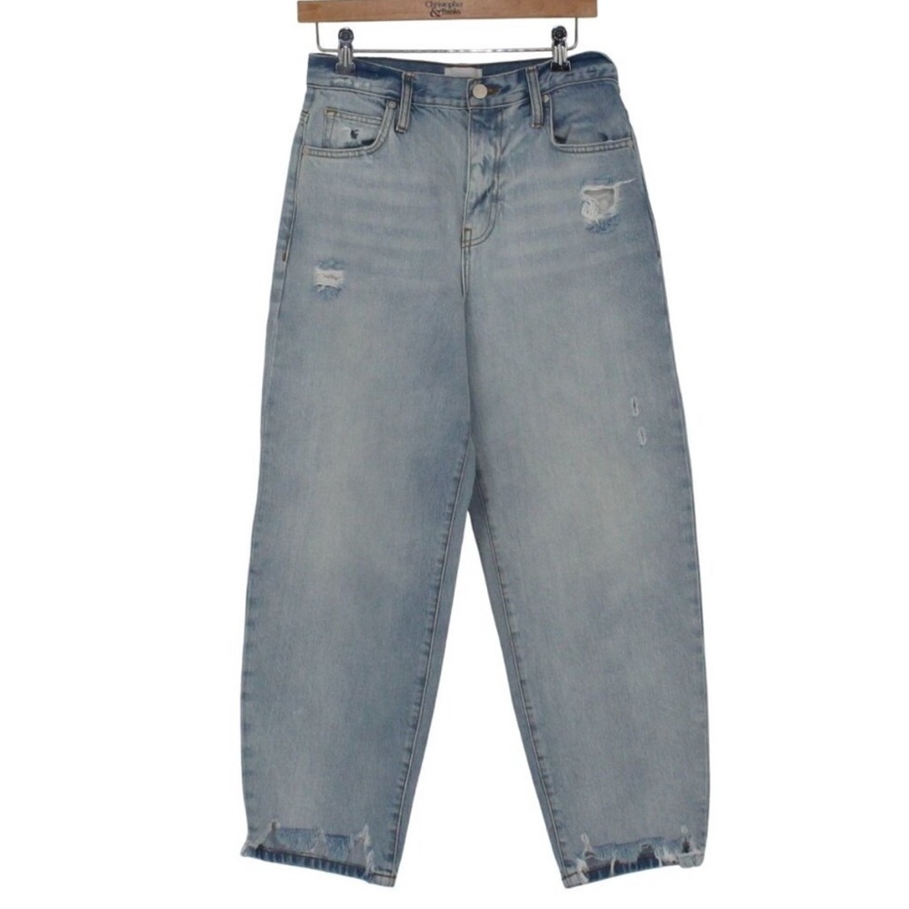 Frame Denim Light Wash Boyfriend Jeans